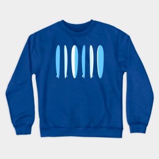 Longboard Row Light Blue Crewneck Sweatshirt